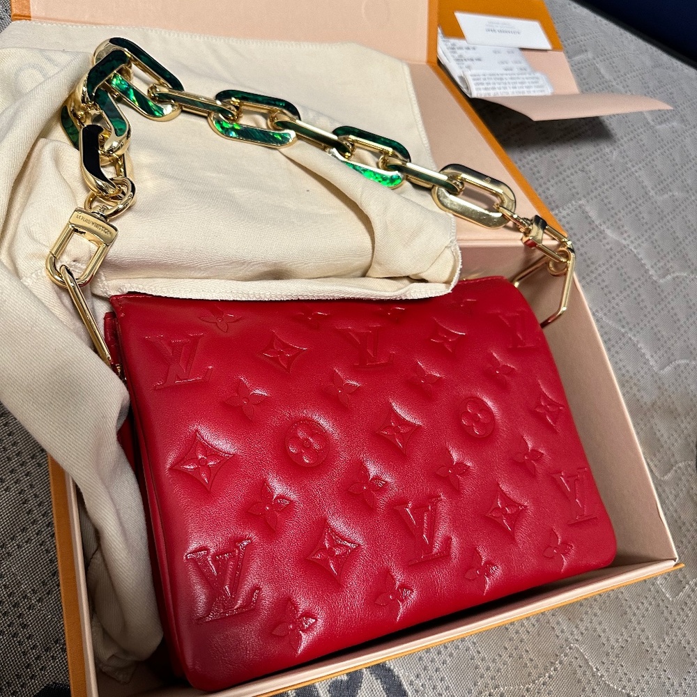 LV BAG COUSSIN BB PEARL ROUGE
